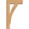 Ekena Millwork Thorton Block Smooth Bracket w/ Offset Brace, Western Red Cedar, 5 1/2"W x 16"D x 28"H BKT0604X16X28THR05SWR - alternate 3